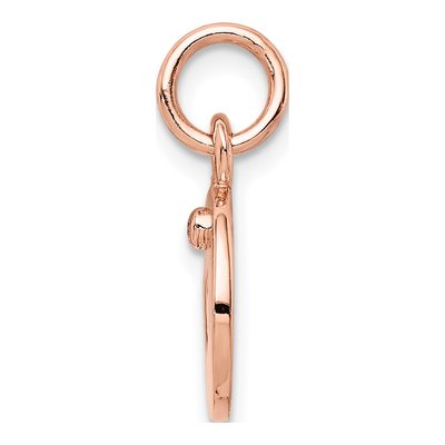 Rose Gold-Plated Sterling Silver CZ Open Heart Pendant – view 3