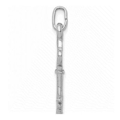 Sterling Silver Key Pendant – view 3