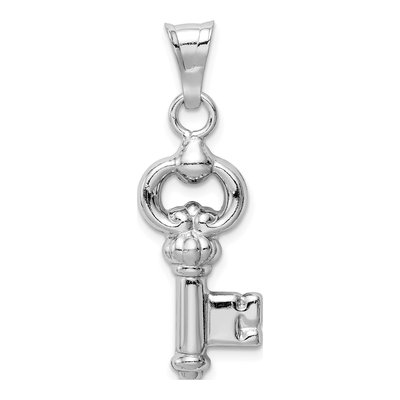 Sterling Silver Key Pendant