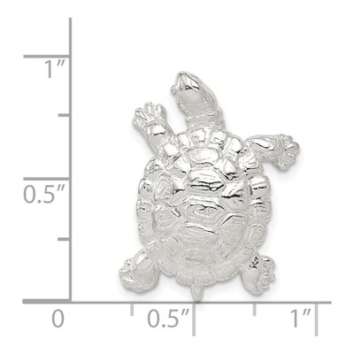 Sterling Silver Turtle Pendant – view 4