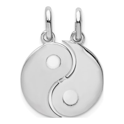 Sterling Silver Yin Yang Break Apart Set Pendant