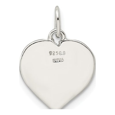 Sterling Silver MY Family Heart Enamel Charm – view 4