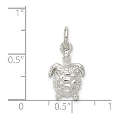 Sterling Silver Turtle Pendant – view 4