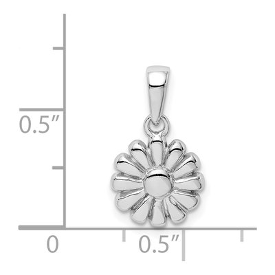 Sterling Silver Flower Pendant – view 5