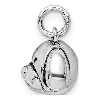 Sterling Silver Antiqued Dog Head Pendant – view 3