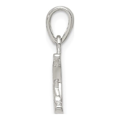 Sterling Silver CZ Star Moon Pendant – view 3