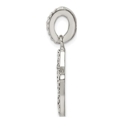 Sterling Silver Crystal Star Pendant – view 3