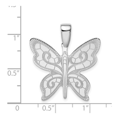 Sterling Silver Butterfly Pendant – view 5