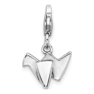 Sterling Silver Origami Charm – view 3