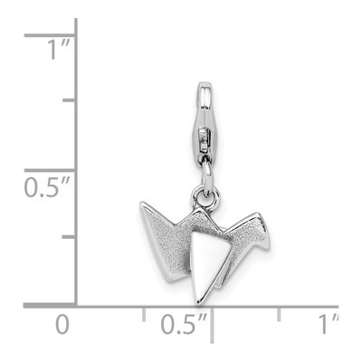 Sterling Silver Origami Charm – view 4
