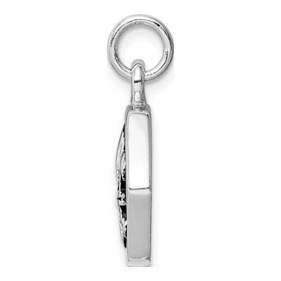Men's Sterling Silver Fleur de Lis Pendant – view 3