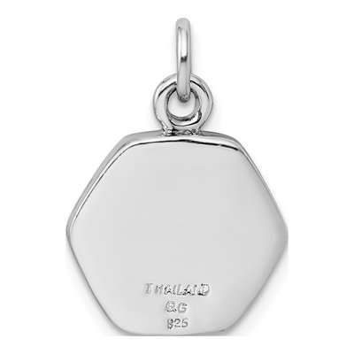 Men's Sterling Silver Fleur de Lis Pendant – view 4