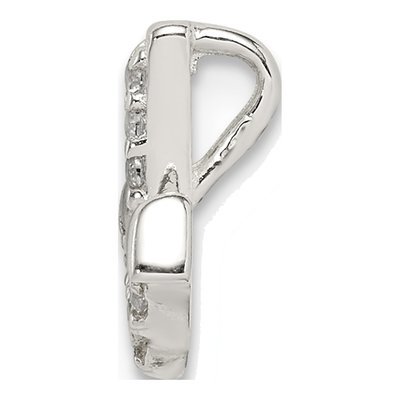 Sterling Silver CZ Anchor Slide Pendant – view 3