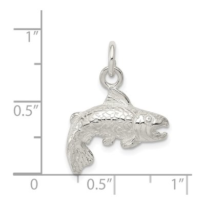 Sterling Silver Fish Pendant – view 4