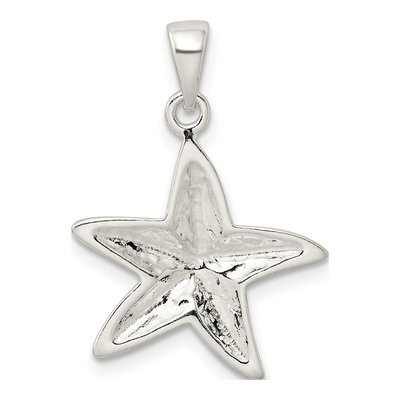 Sterling Silver Diamond-Cut Star Fish Pendant – view 4