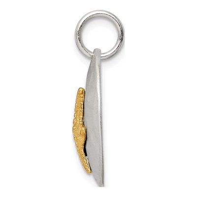 Gold-Plated Sterling Silver Starfish Pendant – view 3