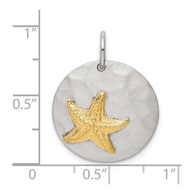 Gold-Plated Sterling Silver Starfish Pendant – view 5