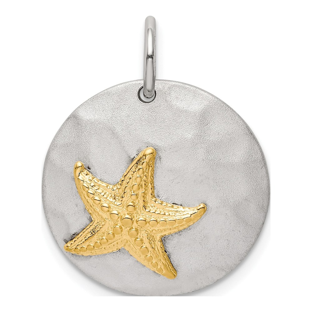 Gold-Plated Sterling Silver Starfish Pendant