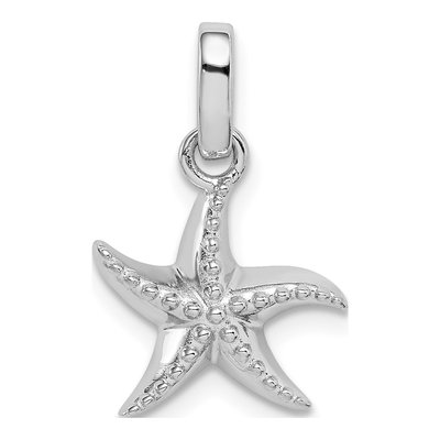 Sterling Silver Textured Starfish Pendant
