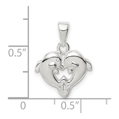 Sterling Silver Dolphin Pendant – view 5