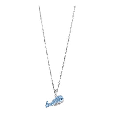 Sterling Silver Crystal Whale Pendant – view 6