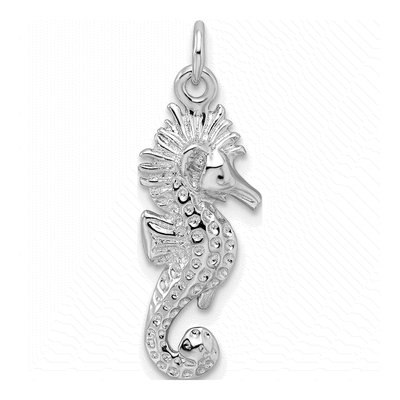 Sterling Silver Seahorse Pendant – view 4
