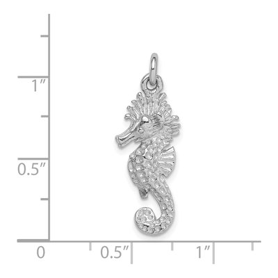 Sterling Silver Seahorse Pendant – view 5