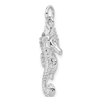 Sterling Silver Seahorse Pendant – view 6