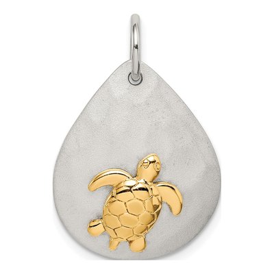 Sterling Silver Turtle Pendant