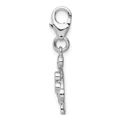 Sterling Silver CZ Crab Charm – view 3