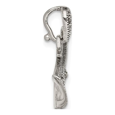 Sterling Silver Marcasite Trumpet Pendant – view 3