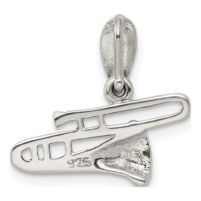 Sterling Silver Marcasite Trombone Pendant – view 4