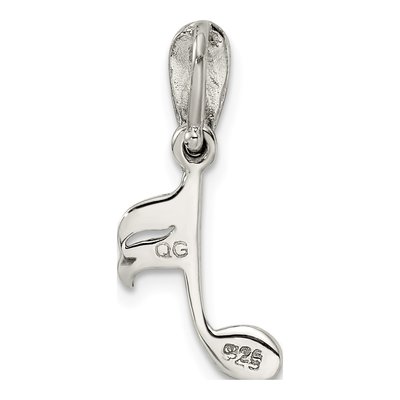 Sterling Silver Marcasite Music Note Pendant – view 4