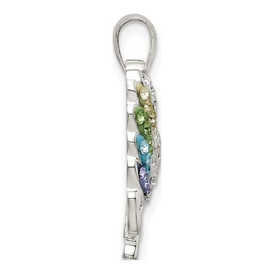 Sterling Silver Crystal Unicorn Pendant – view 3