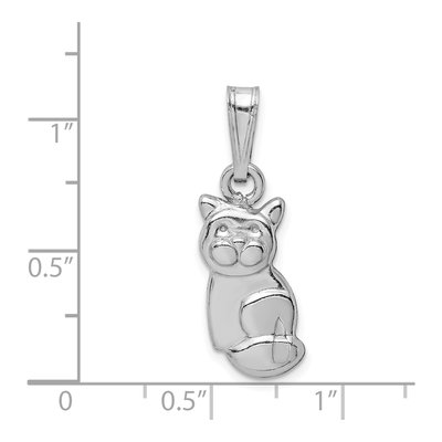 Sterling Silver Cat Pendant – view 5