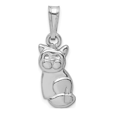 Sterling Silver Cat Pendant