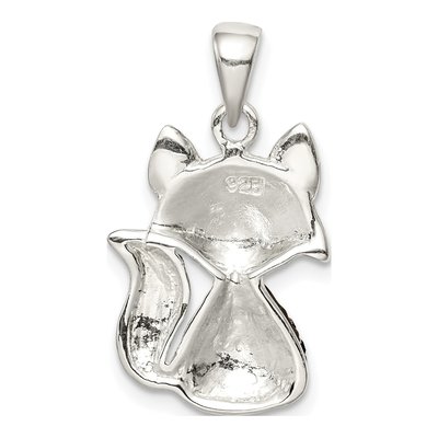 Sterling Silver Crystal Fox Pendant – view 4
