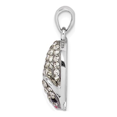 Sterling Silver Crystal Mouse Pendant – view 3