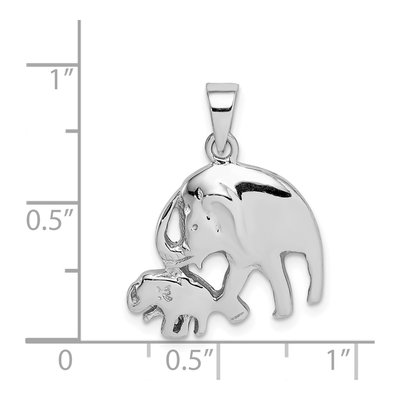Sterling Silver Elephants Pendant – view 5