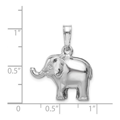 Sterling Silver Elephant Pendant – view 5
