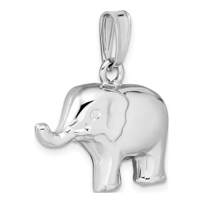Sterling Silver Elephant Pendant – view 6