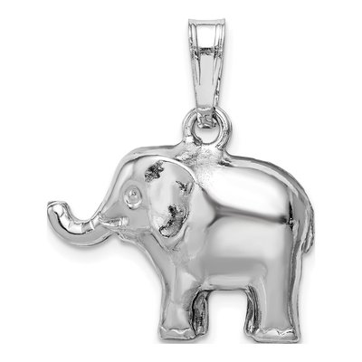 Sterling Silver Elephant Pendant