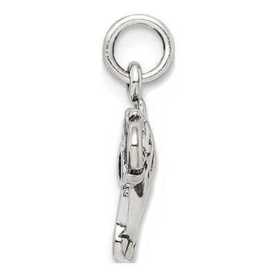 Sterling Silver Antique Elephant Pendant – view 3