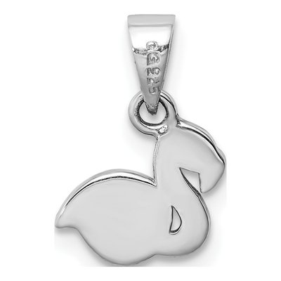 Sterling Silver Enamel Flamingo for Girls Pendant – view 4