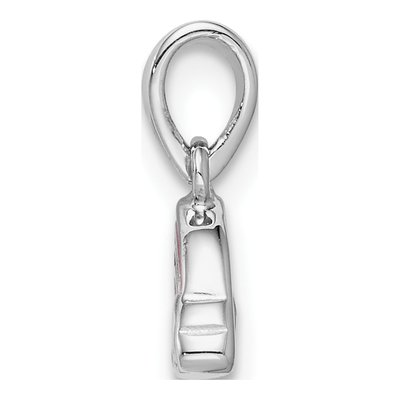 Sterling Silver Girls' Enameled Rainbow Pendant – view 3