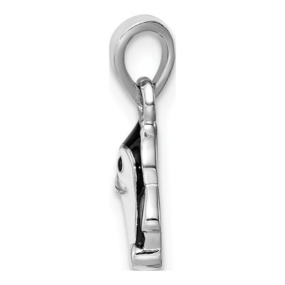 Sterling Silver Enamel Penguin for Girls Pendant – view 3