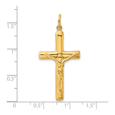 Gold-Plated Sterling Silver Crucifix Cross Pendant – view 5