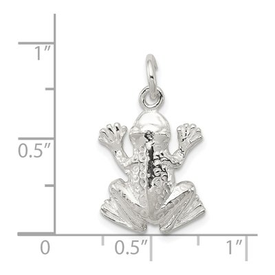 Sterling Silver Frog Pendant – view 4