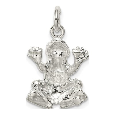 Sterling Silver Frog Pendant – view 5