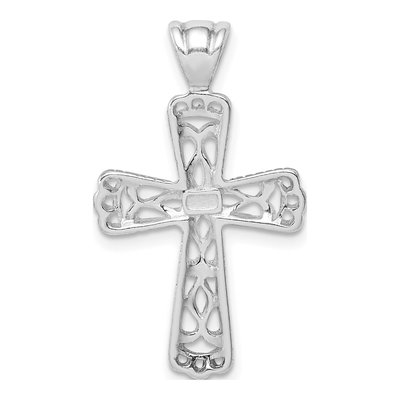 Sterling Silver Filigree Cross Pendant – view 4